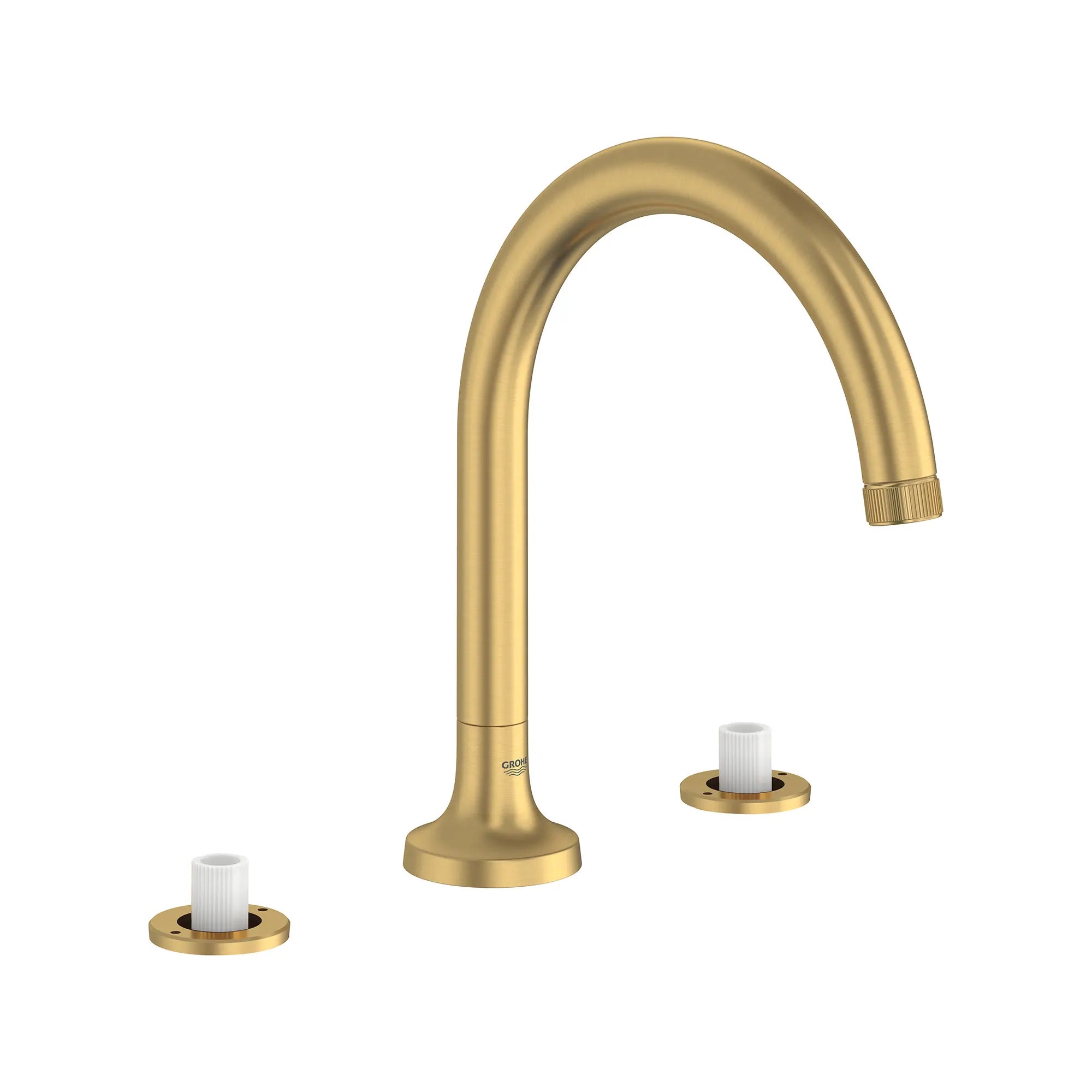 Listra 3-Hole Deck Mount Roman Tub Filler // BRUSHED COOL SUNRISE // 278428_Listra_SiloRight_106261GN00_0001_SEPTEMBER2024_0_CDNwebp.webp
