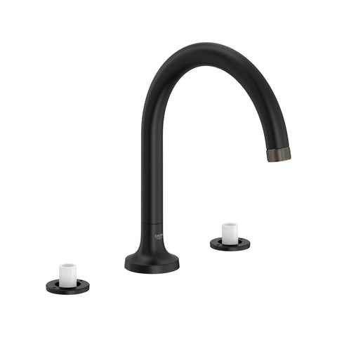 Listra 3-Hole Deck Mount Roman Tub Filler - Matte Black