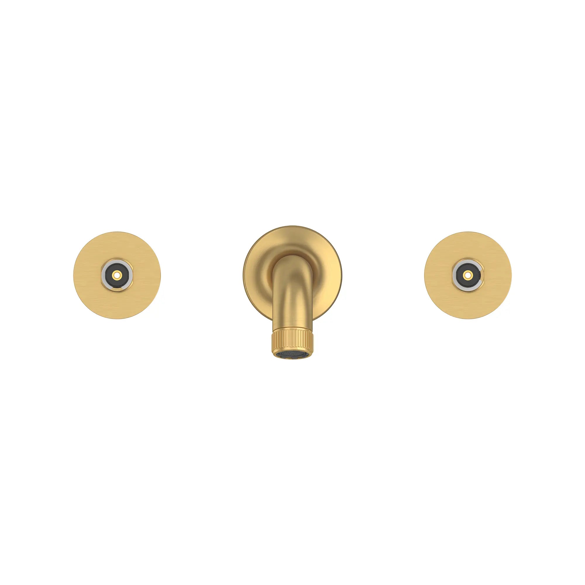 Listra Wall Mount Widespread Bathroom Faucet, 1.2gpm (4.5L/min) // BRUSHED COOL SUNRISE // 278476_Listra_SiloStraight_106216GN00_0001_SEPTEMBER2024_0_CDNwebp.webp