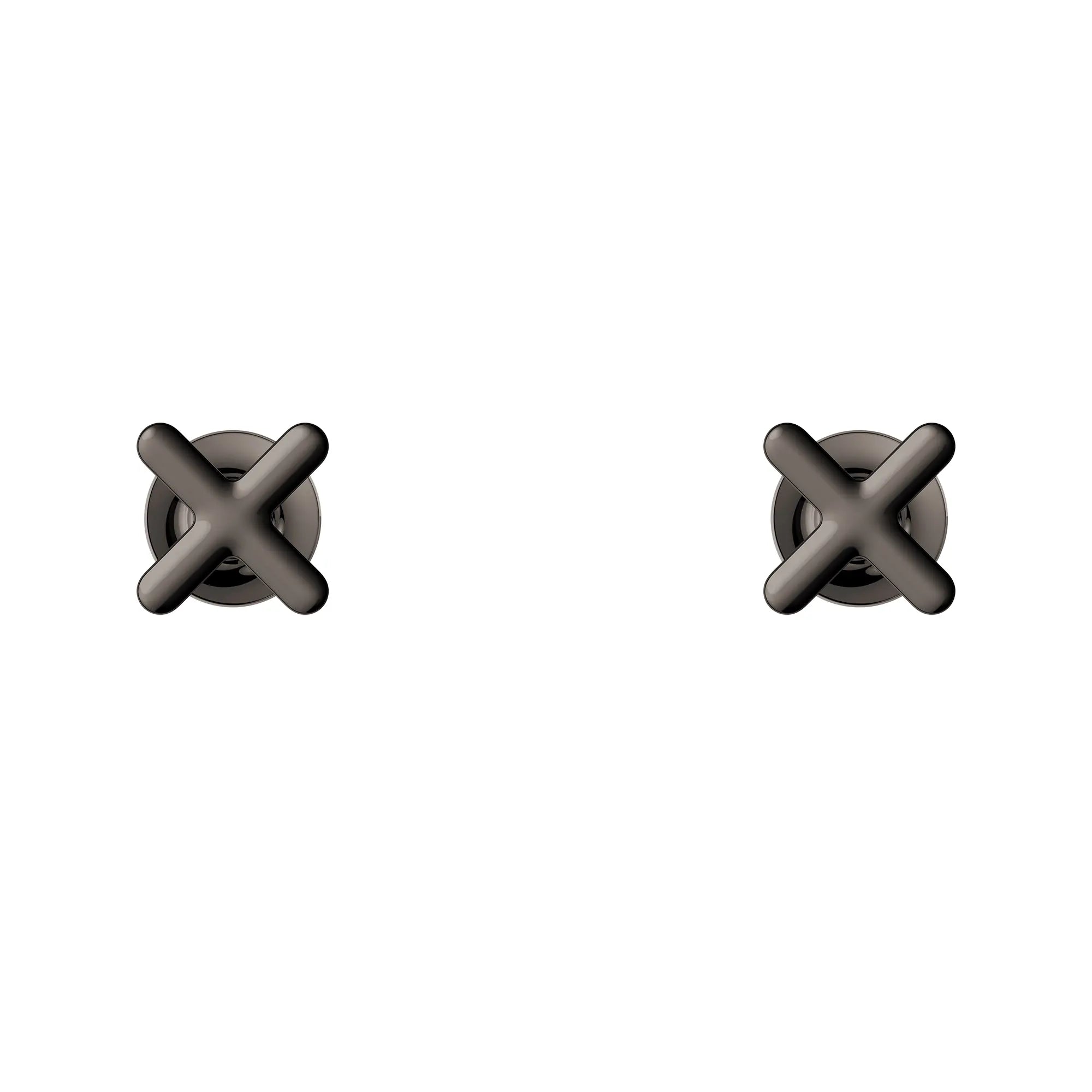 Listra Cross Handles for Bathroom Sink Faucet (Pair) // HARD GRAPHITE // 278477_Listra_SiloStraight_106238A000_0001_SEPTEMBER2024_0_CDNwebp.webp