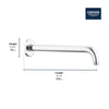 [28577ZB0] Rainshower 11 ¼" Round Shower Arm - Oil Rubbed Bronze