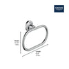 [106260GN00] Listra Towel Ring - Brushed Cool Sunrise