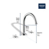 [106261GN00] Listra 3-Hole Deck Mount Roman Tub Filler - Brushed Cool Sunrise