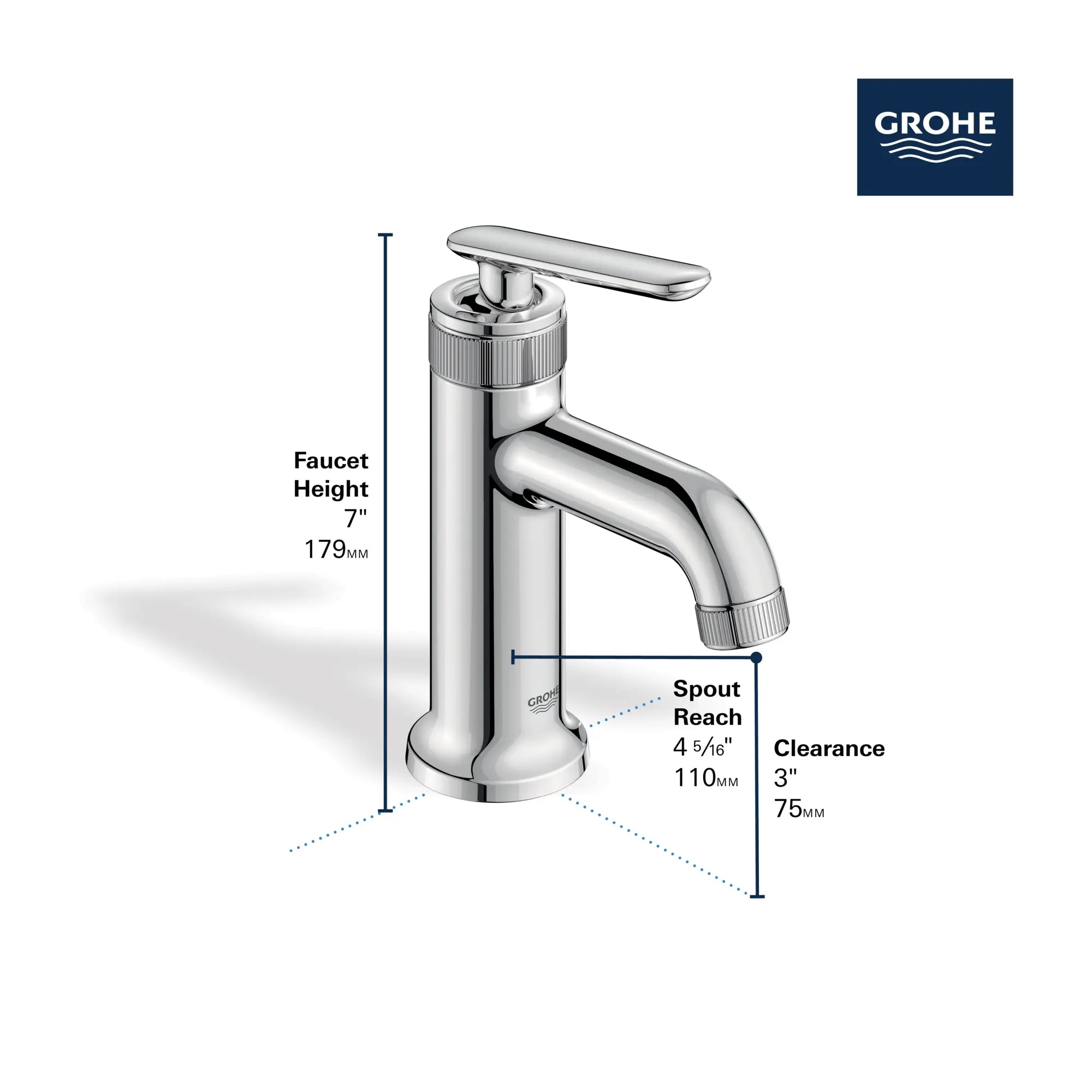 Listra Single Hole Single-Handle S-Size Bathroom Faucet, 1.2 gpm (4.5L/min) // HARD GRAPHITE // 278742_Listra_Infographic_1062150_0001_Nov2025_1_CDNwebp.webp