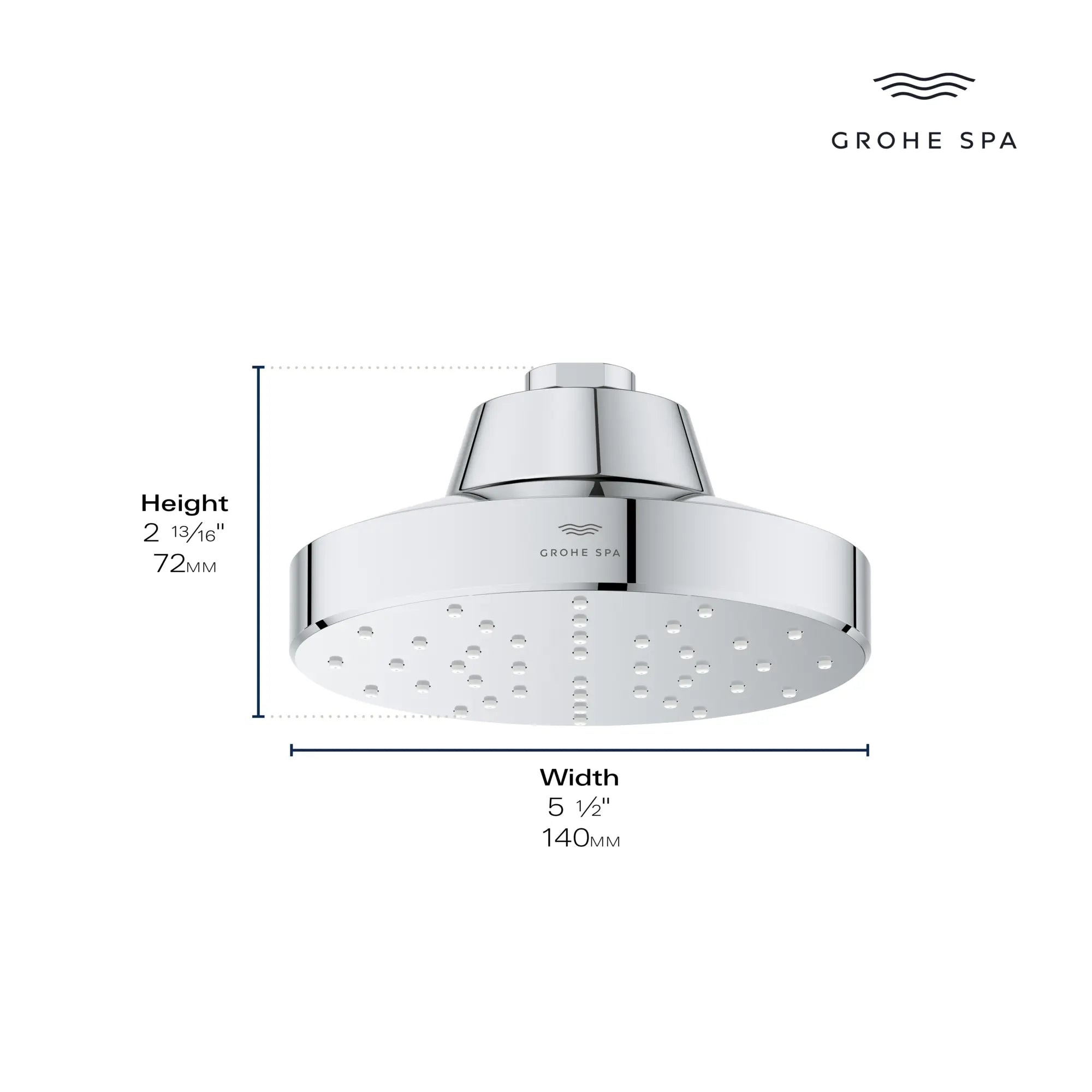 Rainshower Aqua 140 Mono Spray 5 1/2" Showerhead with Aqua Booster 2.5 GPM (9.5 L/min) // MATTE BLACK // 281419_AquaBooster_Infographic_111518_111519_0001_JAN2026_0_CDNwebp_61efc70e-de79-4a54-bd92-5d3d436e076c.webp