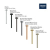 [28492A00] Rainshower 12? Ceiling Shower Arm - Hard Graphite