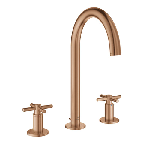 Atrio 8-inch Widespread 2-Handle M-Size Bathroom Faucet without Handles, 1.2 GPM (4.5 L/min) - Brushed Warm Sunset