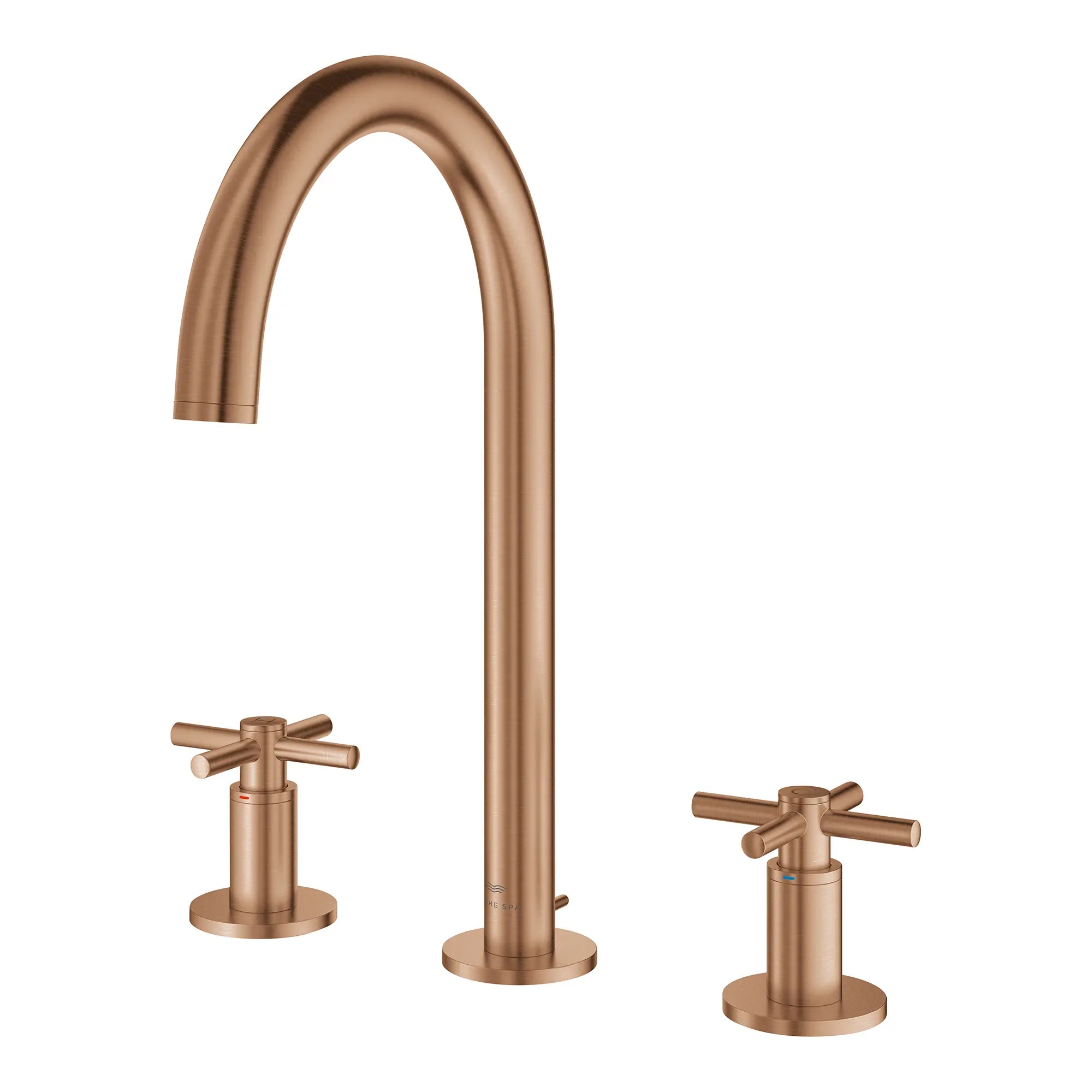 Atrio 8-inch Widespread 2-Handle M-Size Bathroom Faucet without Handles, 1.2 GPM (4.5 L/min) // BRUSHED WARM SUNSET // 281615_Atrio_SiloLeft_20659DL0_0001_Feb2026_0_CDNwebp.webp