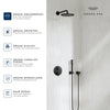 [1120942430] Rainshower Cosmopolitan 210 Shower Head, 8" - 1 Spray, 1.75 GPM (6.6L/min) - Matte Black