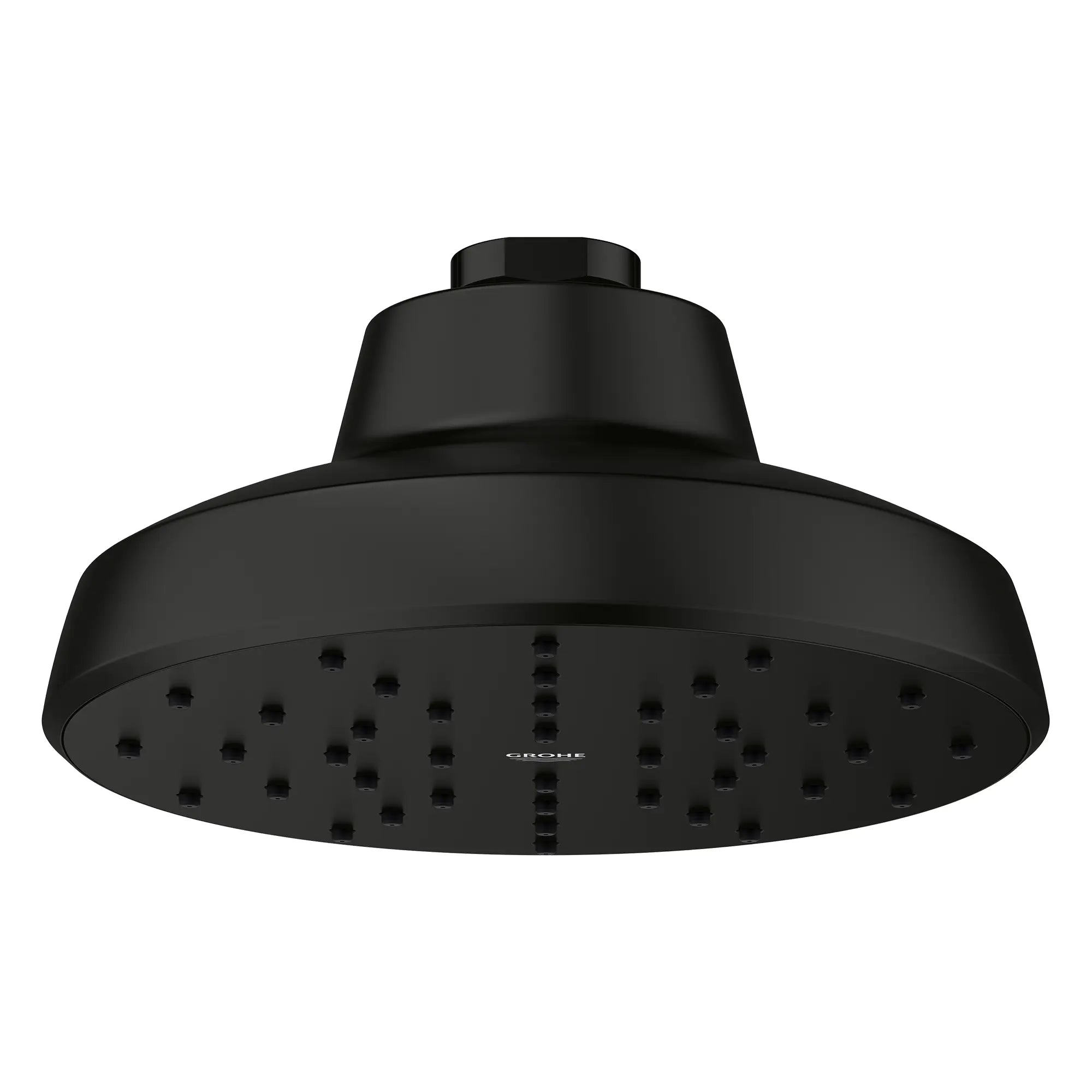 Tempesta 140 with AquaBooster Round Single Spray Shower Head 1.75 GPM (6.6L/min) // MATTE BLACK // 281832_Aqua_Booster_SiloFront_1117272430_0001_Feb2026_0_CDNwebp.webp