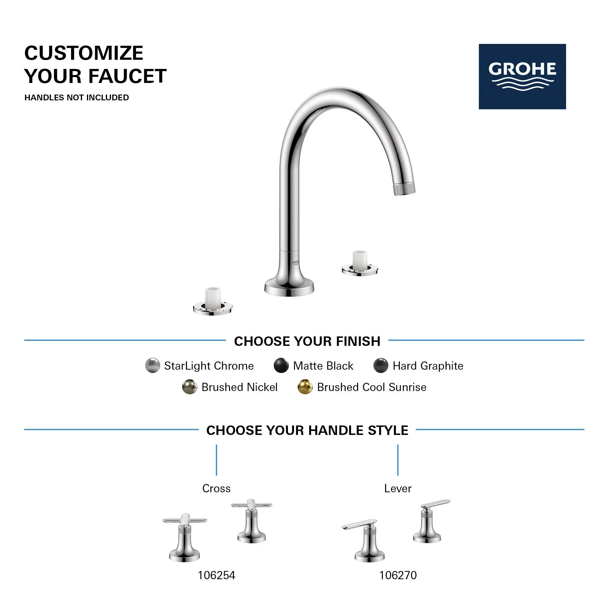 Listra 3-Hole Deck Mount Roman Tub Filler // BRUSHED COOL SUNRISE // 281855_Listra_Infographic_106261_0001_FEB2026_0_CDNwebp.webp