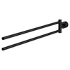 [408882430] Atrio 18-1/2" Double Towel Rail - Matte Black