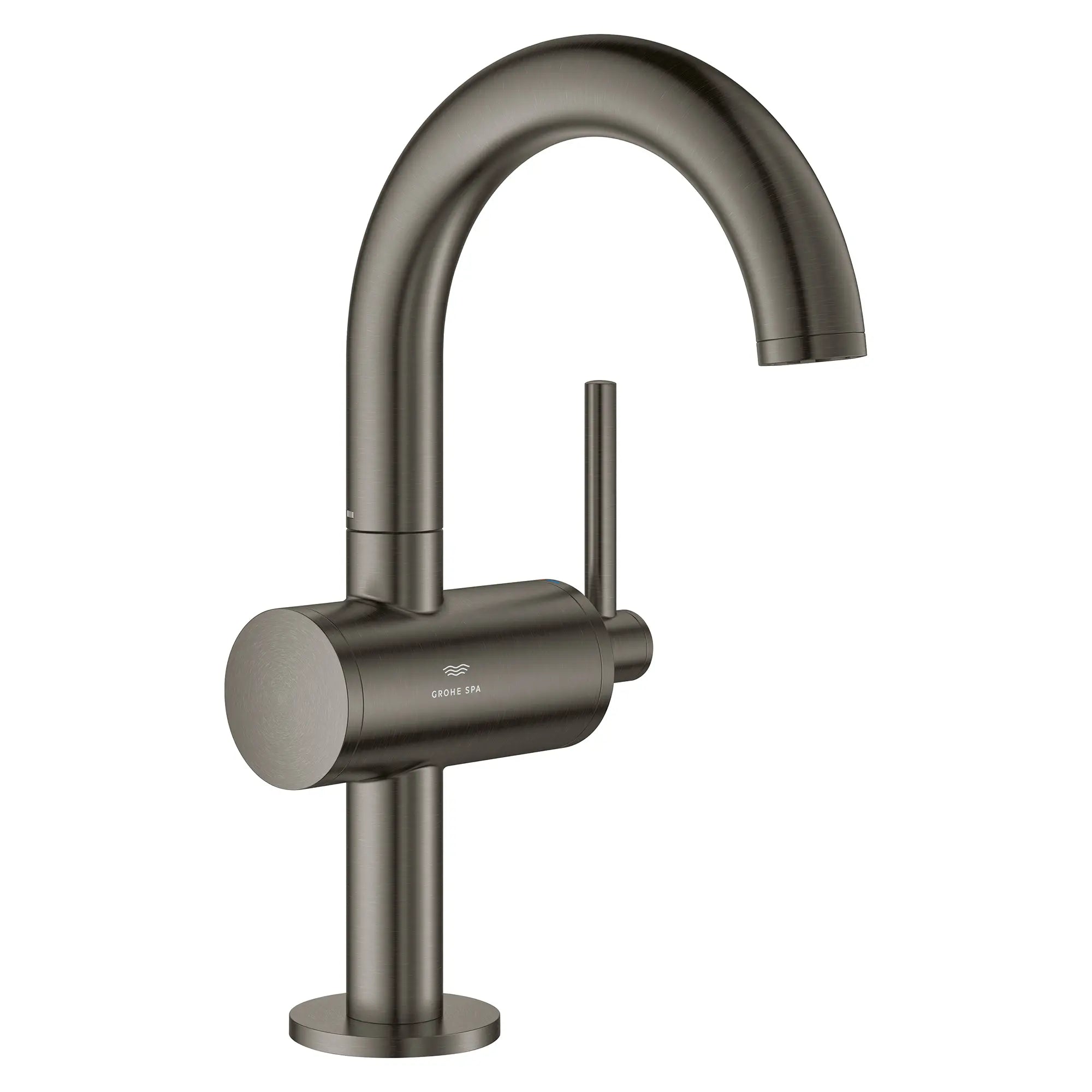Atrio Single Hole Single-Handle M-Size Bathroom Faucet, 1.2 GPM (4.5 L/min) // BRUSHED HARD GRAPHITE // 282194_Atrio_SiloRight_24351AL0_0001_March2026_0_CDNwebp.webp