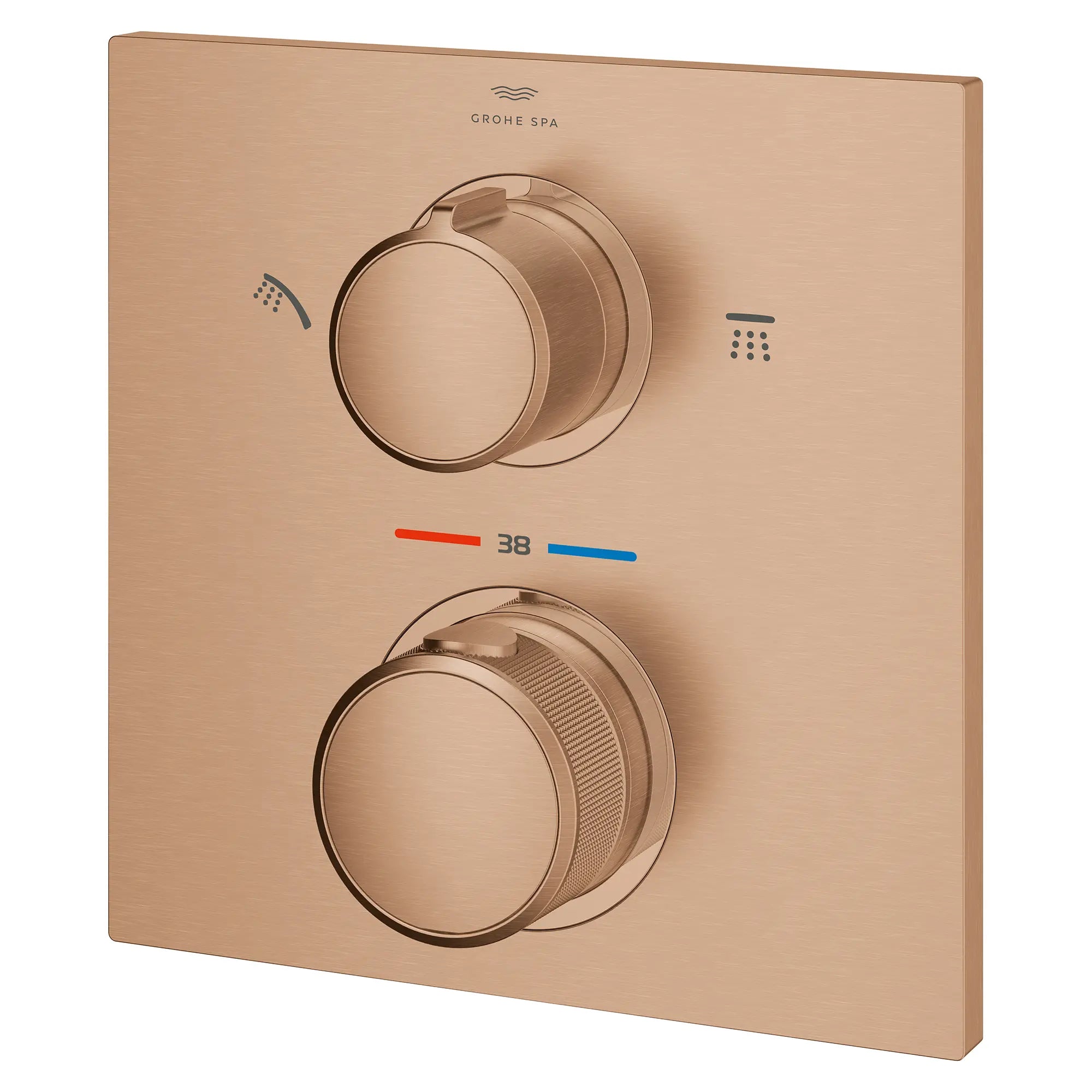 Dual Function 2-Handle Thermostatic Valve Trim // BRUSHED WARM SUNSET // 282207_Allure_SiloLeft_29178DL1_0001_March2026_0_CDNwebp.webp