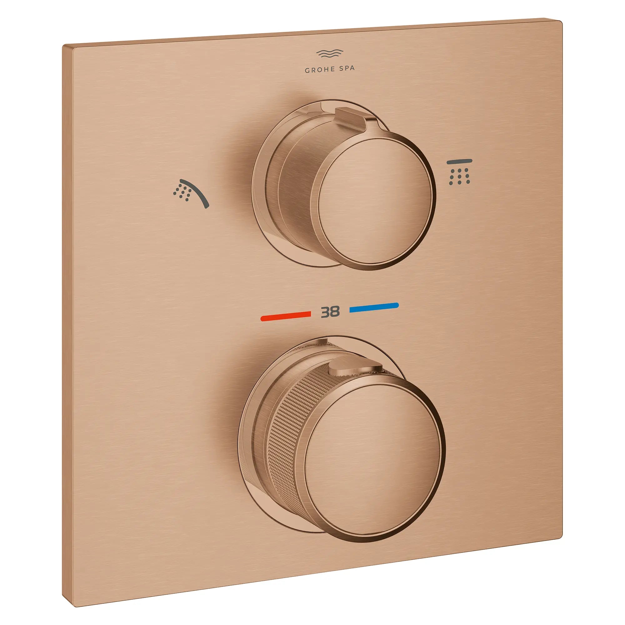 Dual Function 2-Handle Thermostatic Valve Trim // BRUSHED WARM SUNSET // 282211_Allure_SiloRight_29178DL1_0001_March2026_0_CDNwebp.webp