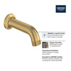 [1062170000] Listra Tub Spout - GROHE StarLight Chrome
