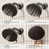 [111716A000] Euphoria 140 with AquaBooster Round Multi Spray Shower Head - Hard Graphite