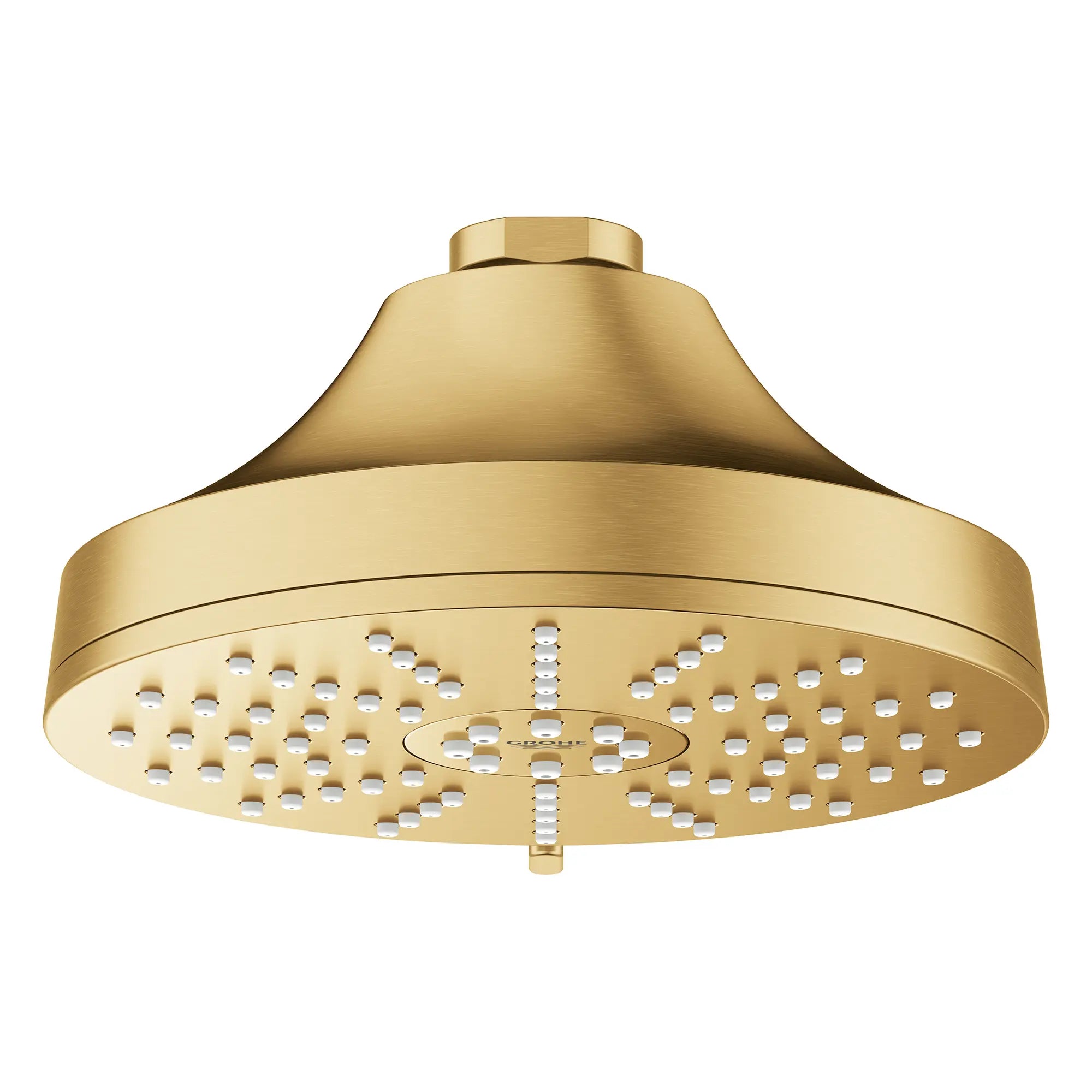 Euphoria 140 with AquaBooster Round Multi Spray Shower Head 1.75 GPM (6.6L/min) // BRUSHED COOL SUNRISE // 282499_Aquabooster_Silofront_111716GN00_0001_April2026_0_CDNwebp.webp