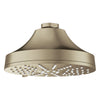 [111716EN00] Euphoria 140 with AquaBooster Round Multi Spray Shower Head - Brushed Cool Sunrise