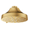 [111716GN00] Euphoria 140 with AquaBooster Round Multi Spray Shower Head - Brushed Cool Sunrise