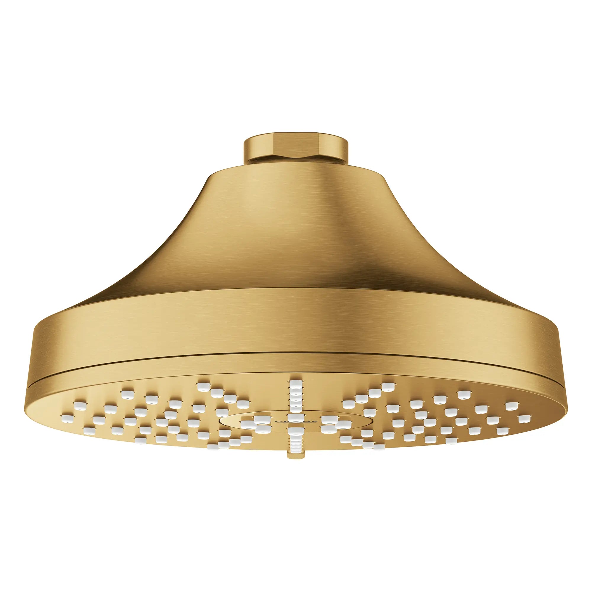 Euphoria 140 with AquaBooster Round Multi Spray Shower Head 1.75 GPM (6.6L/min) // BRUSHED COOL SUNRISE // 283621_Aquabooster_SiloFront_111716GN00_0002_April2026_0_CDNwebp.webp