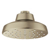 [111727EN00] Tempesta 140 with AquaBooster Round Single Spray Shower Head 1.75 GPM (6.6L/min) - Brushed Nickel InfinityFinish
