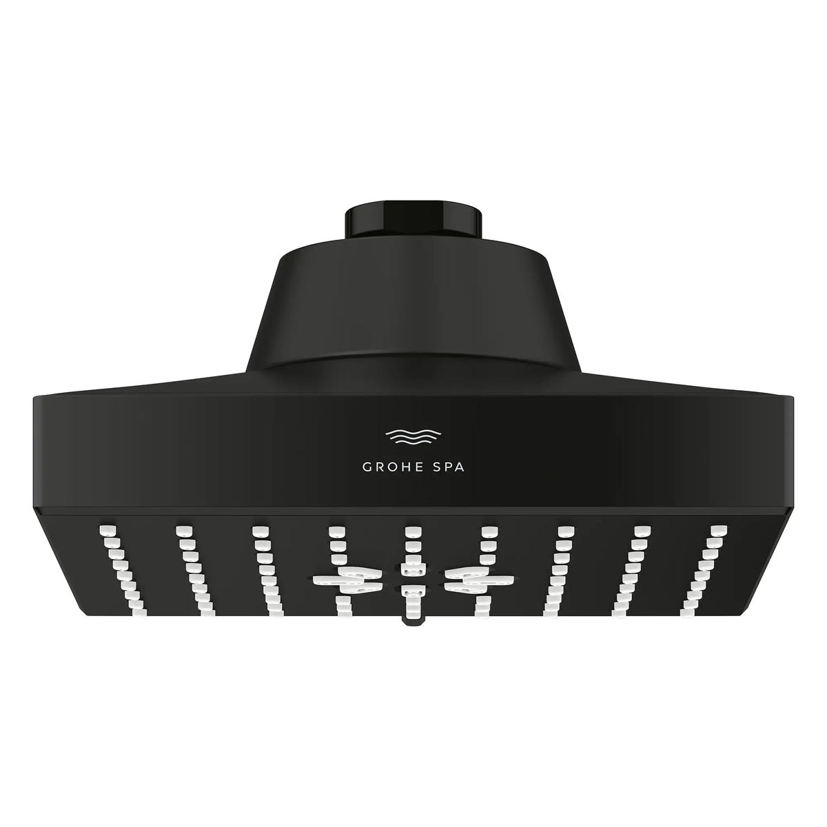 Rainshower Aqua Multi Spray 5 1/2" Square Shower Head with AquaBooster 1.75 GPM (6.6 L/min) // MATTE BLACK // 283639_Aquabooster_SiloFront_1116722430_1116732430_0001_April2026_0_CDNwebp.webp