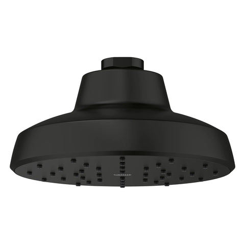 Tempesta 140 with AquaBooster Round Single Spray Shower Head 1.75 GPM (6.6L/min) - Matte Black