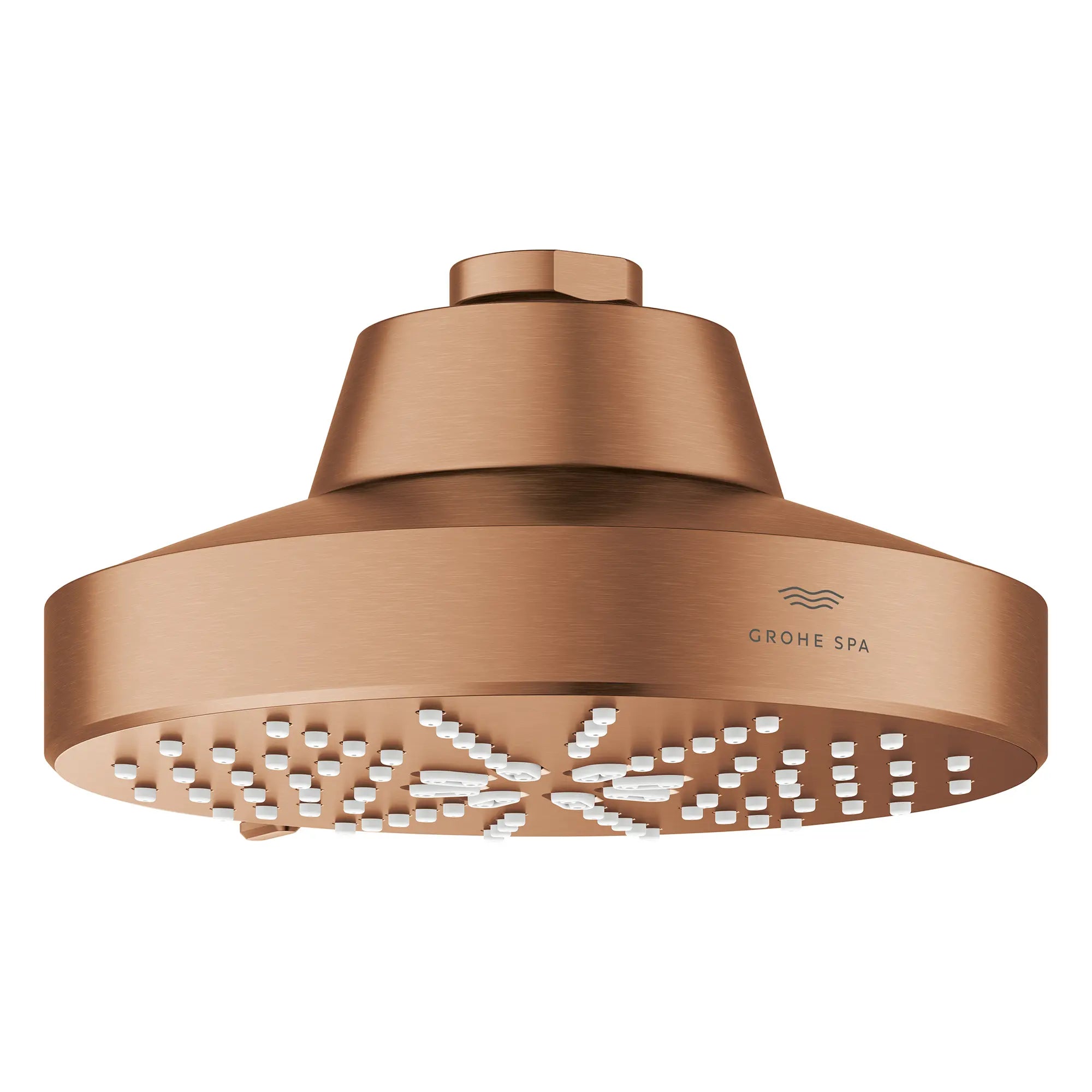 Rainshower Aqua 140 Multi Spray 5 1/2" Shower Head with Aqua Booster 1.75 GPM (6.6 L/min) // BRUSHED WARM SUNSET // 283660_Aquabooster_SiloOther_111611DL00_111659DL00_0002_April2026_0_CDNwebp.webp
