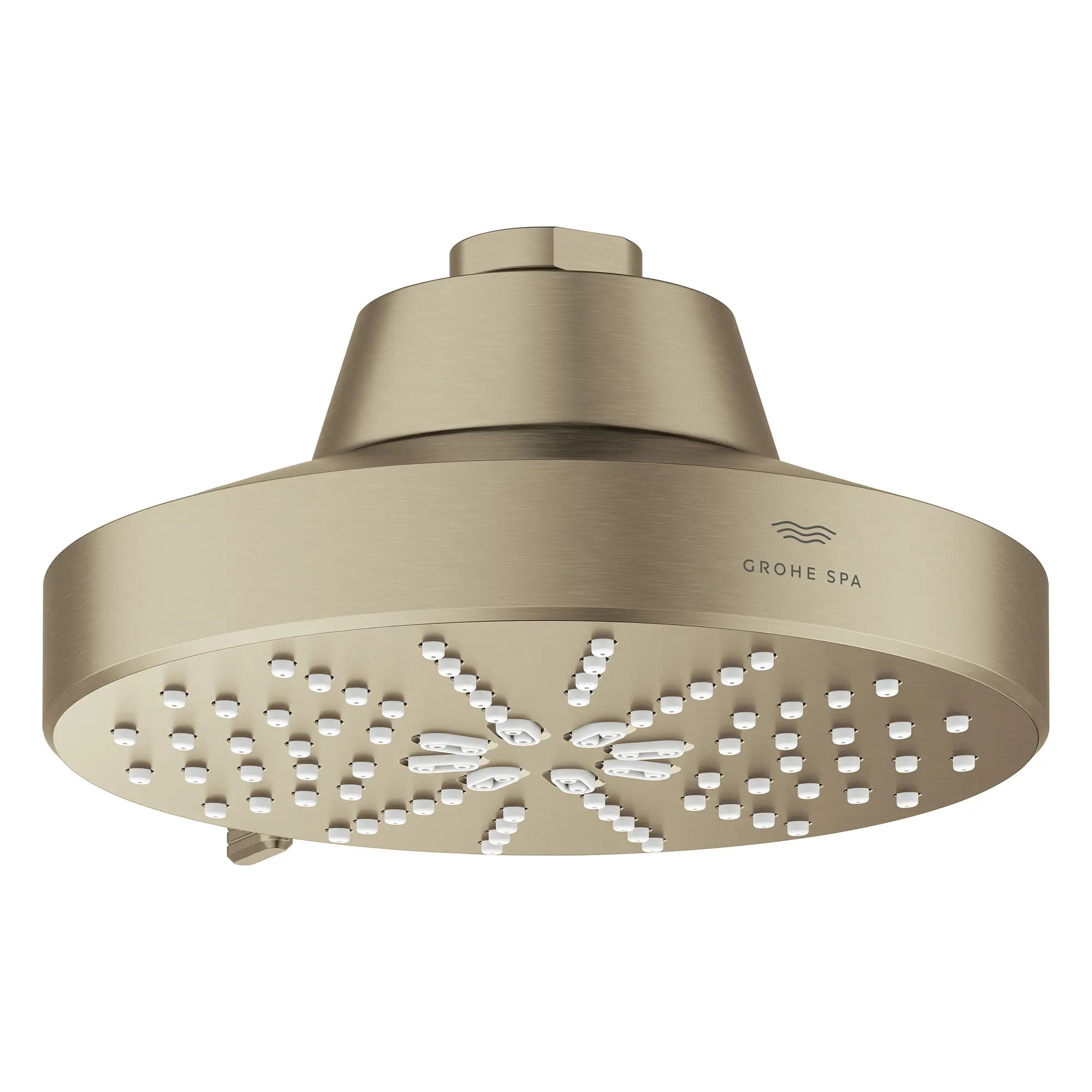 Rainshower Aqua 140 Multi Spray 5 1/2" Shower Head with Aqua Booster 1.75 GPM (6.6 L/min) // BRUSHED NICKEL INFINITYFINISH // 283664_Aquabooster_SiloOther_111611EN00_111659EN00_008_01_0001_April2026_0_CDNwebp.webp