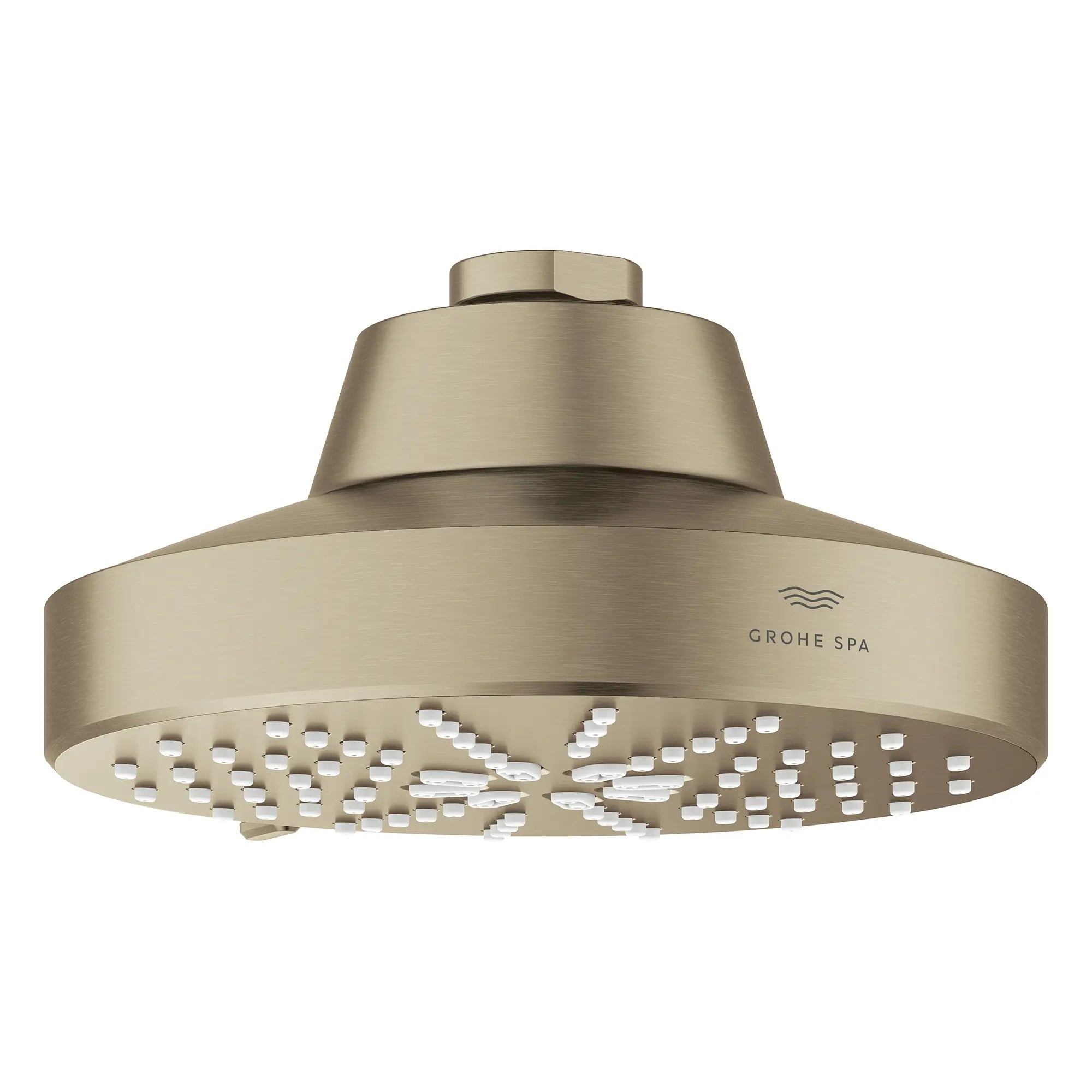 Rainshower Aqua 140 Multi Spray 5 1/2" Shower Head with Aqua Booster 1.75 GPM (6.6 L/min) // BRUSHED NICKEL INFINITYFINISH // 283665_Aquabooster_SiloOther_111611EN00_111659EN00_007_01_0001_April2026_0_CDNwebp.webp