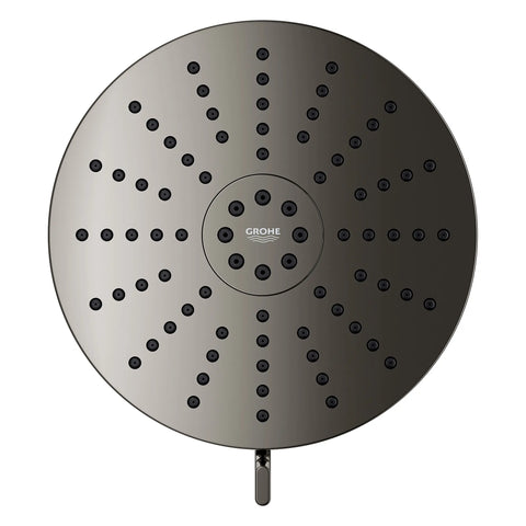 Euphoria 140 with AquaBooster Round Multi Spray Shower Head 1.75 GPM (6.6L/min) - Hard Graphite