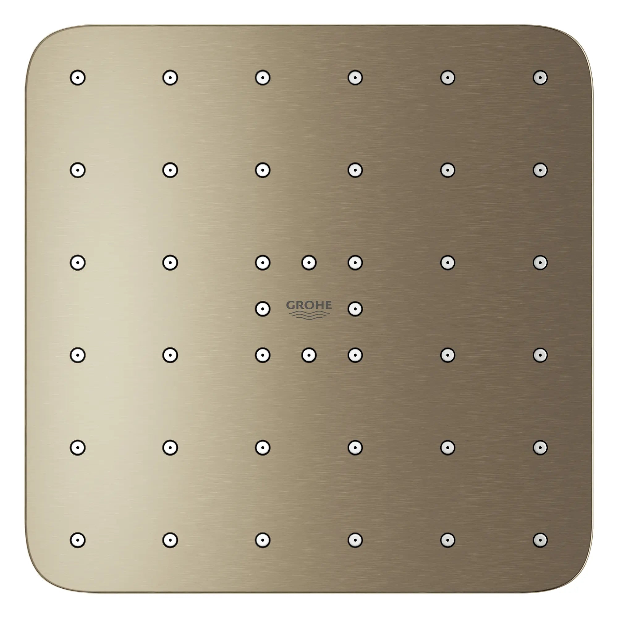 Euphoria 140 with AquaBooster Square Single Spray Shower Head 1.75 GPM (6.6L/min) // BRUSHED NICKEL INFINITYFINISH // 283708_Aquabooster_SiloOther_111718EN00_004_01_0001_April2026_0_CDNwebp.webp