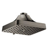[111721A000] Euphoria 140 with AquaBooster Square Multi Spray Shower Head 1.75 GPM (6.6L/min) - Hard Graphite