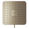 [111721EN00] Euphoria 140 with AquaBooster Square Multi Spray Shower Head 1.75 GPM (6.6L/min) - Hard Graphite