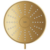 [111746GN00] Tempesta 140 with AquaBooster Round Multi Spray Shower Head 1.75 GPM (6.6L/min) - Brushed Cool Sunrise