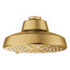 [111746GN00] Tempesta 140 with AquaBooster Round Multi Spray Shower Head 1.75 GPM (6.6L/min) - Brushed Cool Sunrise