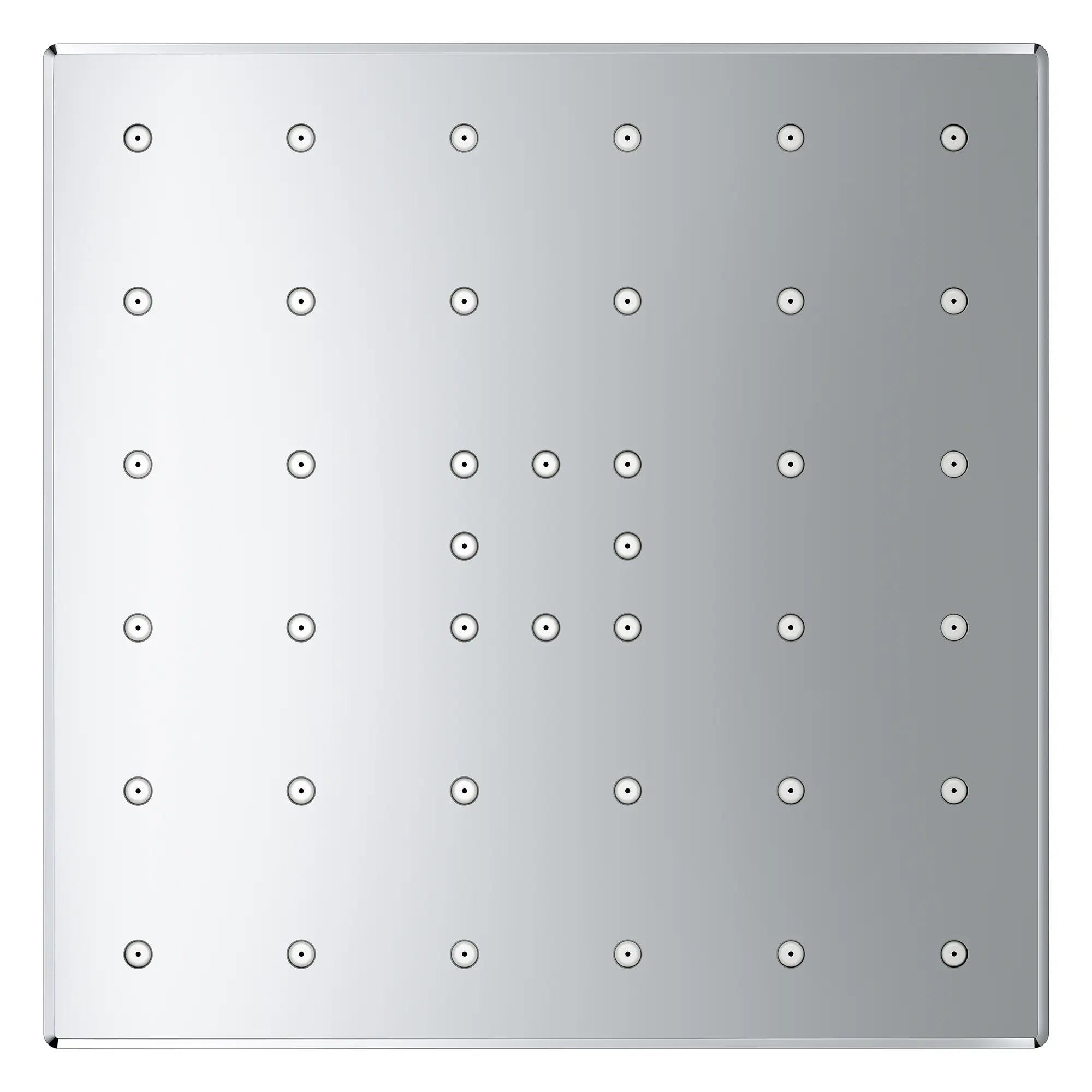 Rainshower Aqua Mono Spray 5 1/2" Square Showerhead with Aqua Booster 1.75 GPM (6.6 L/min) // GROHE STARLIGHT CHROME // 283748_Aquabooster_SiloOther_1116610000_1116680000_0001_April2026_0_CDNwebp.webp