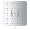 [1117210000] Euphoria 140 with AquaBooster Square Multi Spray Shower Head 1.75 GPM (6.6L/min) - Hard Graphite