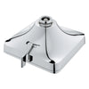 [1117210000] Euphoria 140 with AquaBooster Square Multi Spray Shower Head 1.75 GPM (6.6L/min) - Hard Graphite
