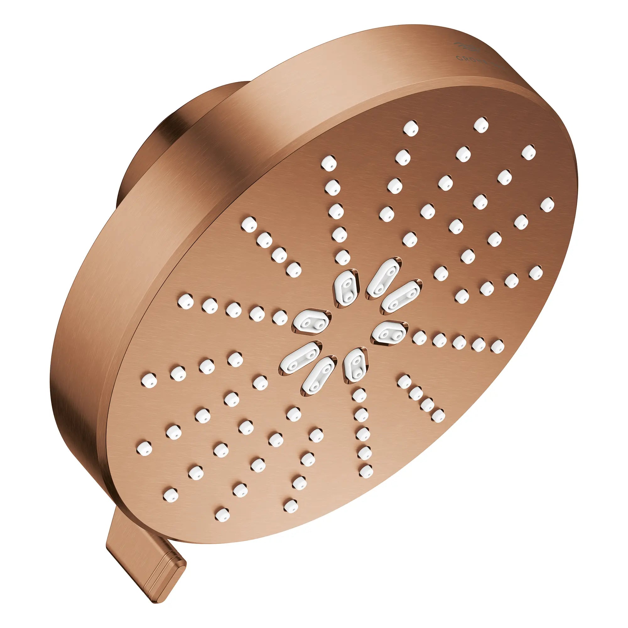 Rainshower Aqua 140 Multi Spray 5 1/2" Shower Head with Aqua Booster 1.75 GPM (6.6 L/min) // BRUSHED WARM SUNSET // 283787_Aquabooster_SiloRight_111611DL00_111659DL00_0001_April2026_0_CDNwebp.webp
