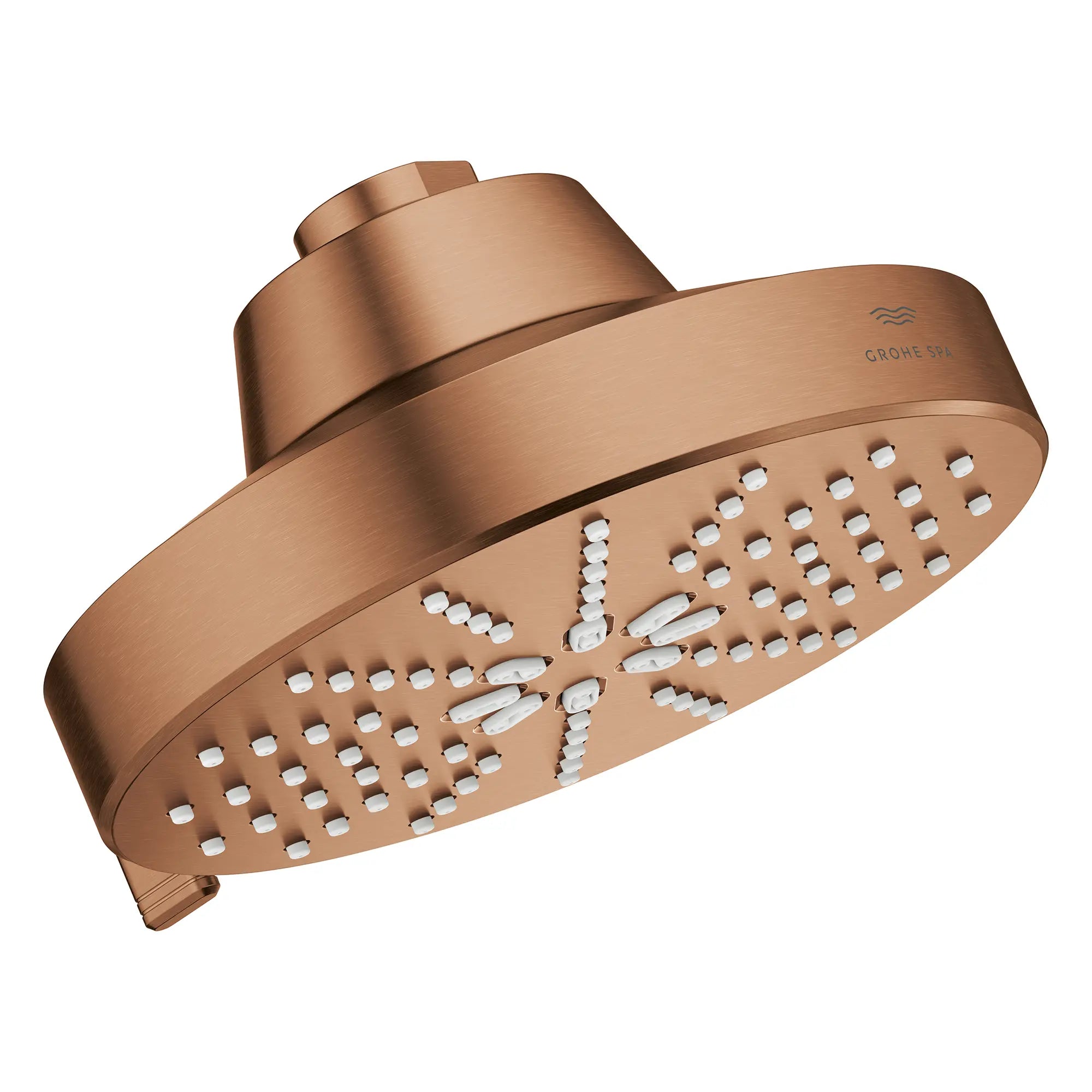 Rainshower Aqua 140 Multi Spray 5 1/2" Shower Head with Aqua Booster 1.75 GPM (6.6 L/min) // BRUSHED WARM SUNSET // 283789_Aquabooster_SiloRight_111611DL00_111659DL00_0002_April2026_0_CDNwebp.webp