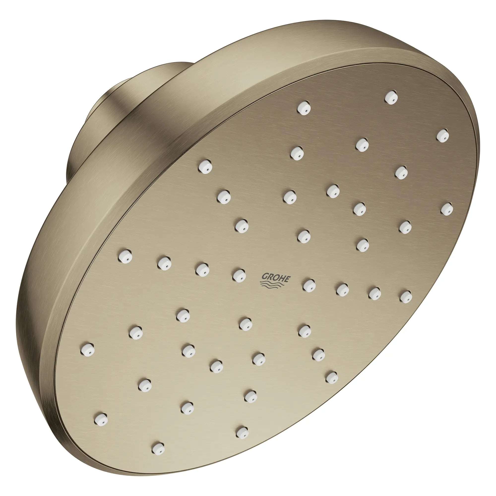 Tempesta 140 with AquaBooster Round Single Spray Shower Head 1.75 GPM (6.6L/min) // BRUSHED NICKEL INFINITYFINISH // 283827_Aquabooster_SiloRight_111727EN00_002_01_0001_April2026_0_CDNwebp.webp