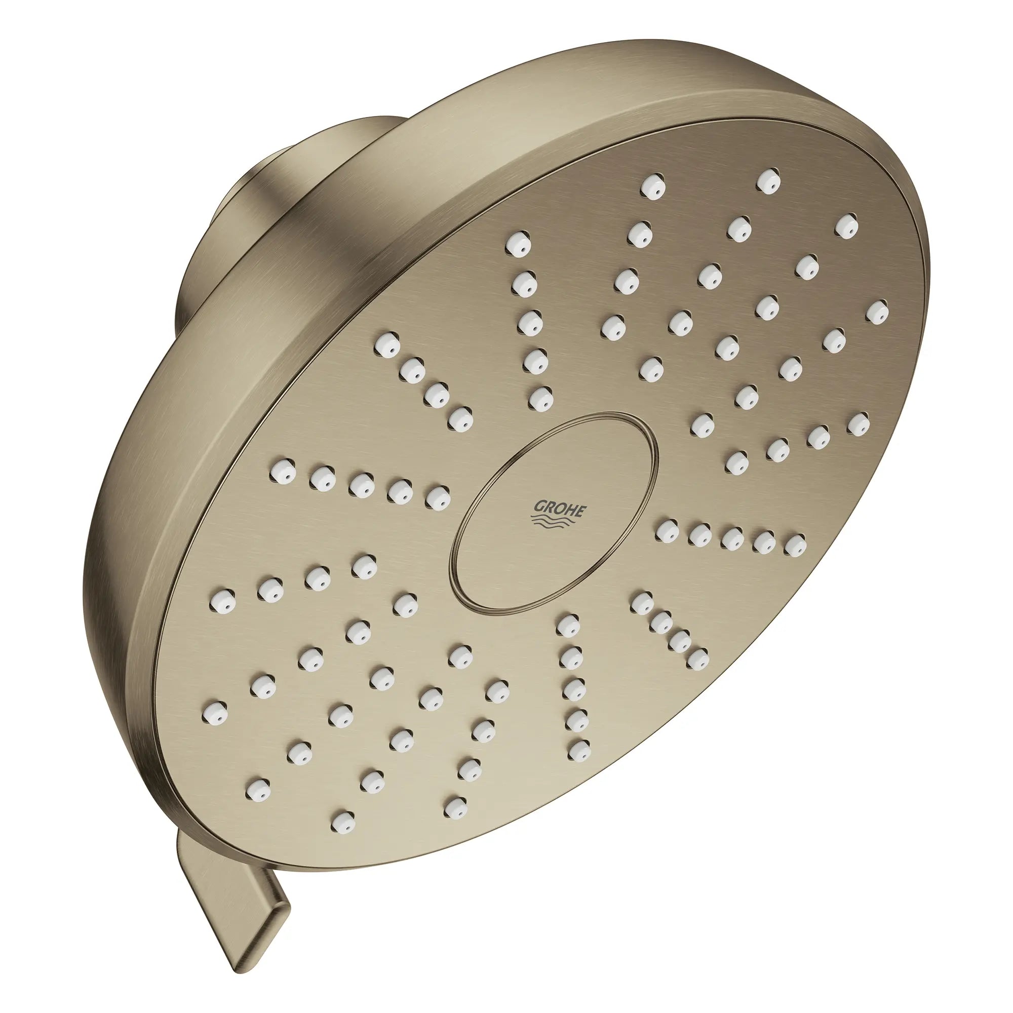 Tempesta 140 with AquaBooster Round Multi Spray Shower Head 1.75 GPM (6.6L/min) // BRUSHED NICKEL INFINITYFINISH // 283833_Aquabooster_SiloRight_111746EN00_002_01_0001_April2026_0_CDNwebp.webp
