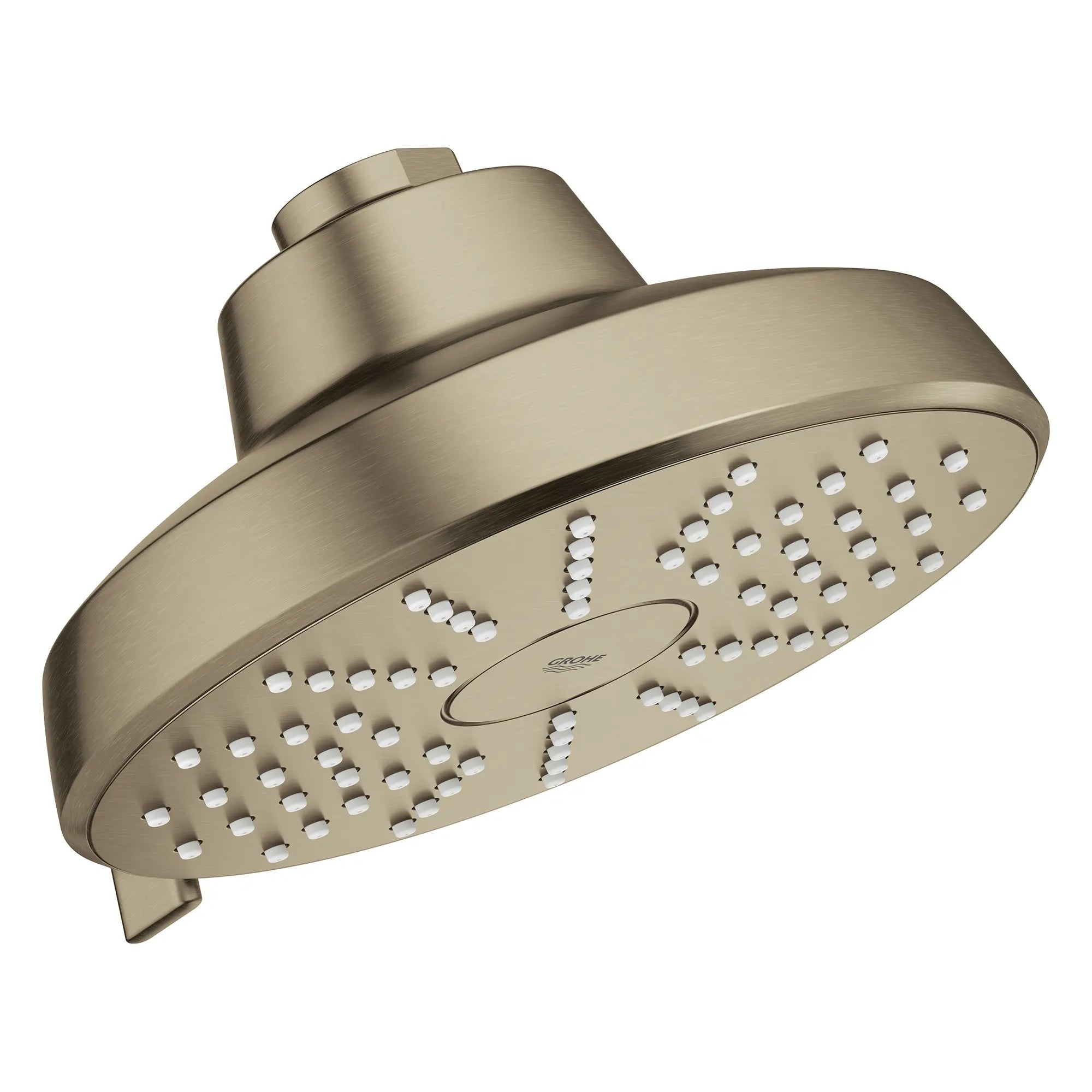 Tempesta 140 with AquaBooster Round Multi Spray Shower Head 1.75 GPM (6.6L/min) // BRUSHED NICKEL INFINITYFINISH // 283835_Aquabooster_SiloRight_111746EN00_0010_April2026_0_CDNwebp.webp