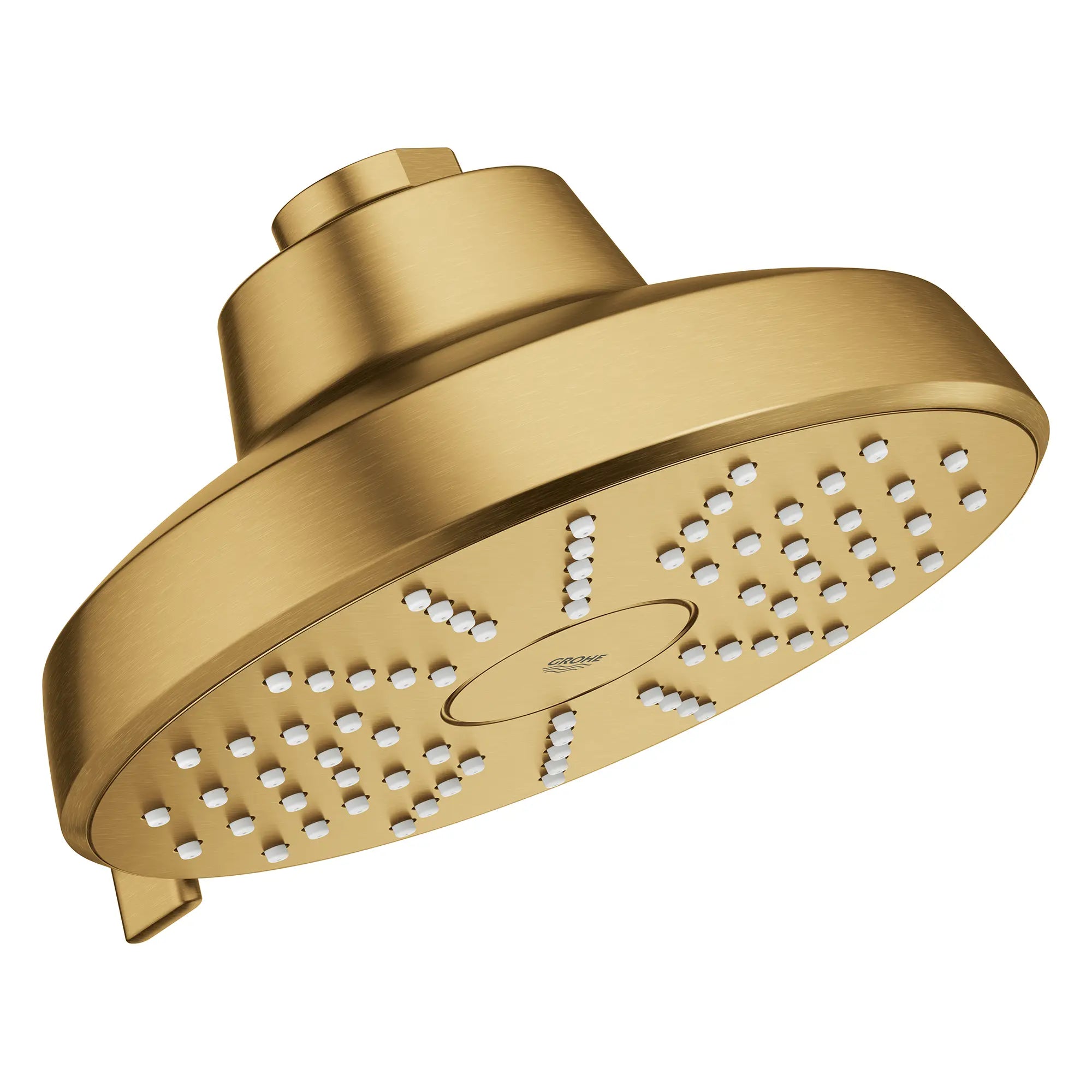 Tempesta 140 with AquaBooster Round Multi Spray Shower Head 1.75 GPM (6.6L/min) // BRUSHED COOL SUNRISE // 283837_Aquabooster_SiloRight_111746GN00_0002_April2026_0_CDNwebp.webp