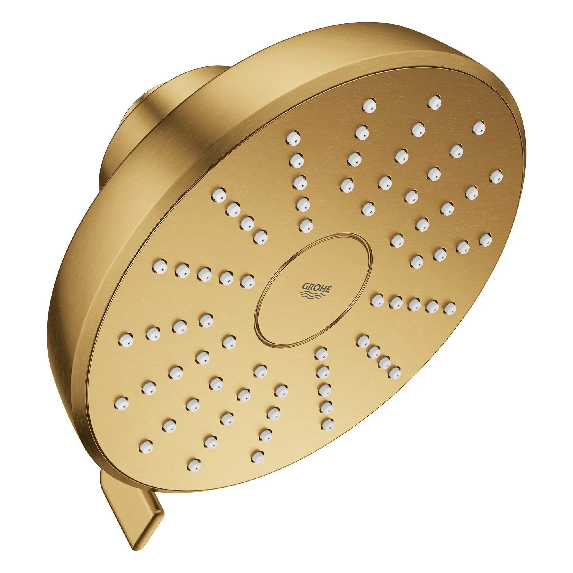 Tempesta 140 with AquaBooster Round Multi Spray Shower Head 1.75 GPM (6.6L/min) // BRUSHED COOL SUNRISE // 283840_Aquabooster_SiloRight_111746GN00_0002_April2026_0_CDNwebp.webp