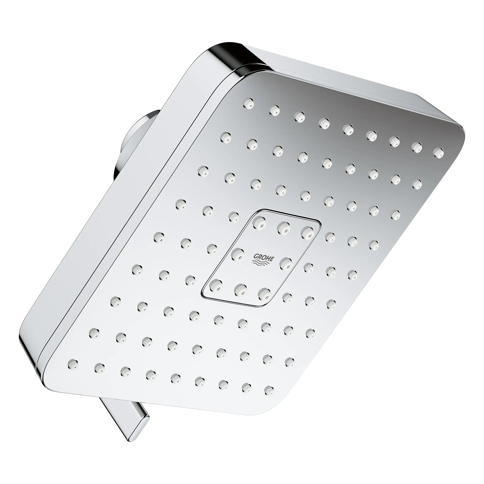 Euphoria 140 with AquaBooster Square Multi Spray Shower Head 1.75 GPM (6.6L/min) // GROHE STARLIGHT CHROME // 283856_Aquabooster_SiloRight_1117210000_0001_April2026_0_CDNwebp.webp