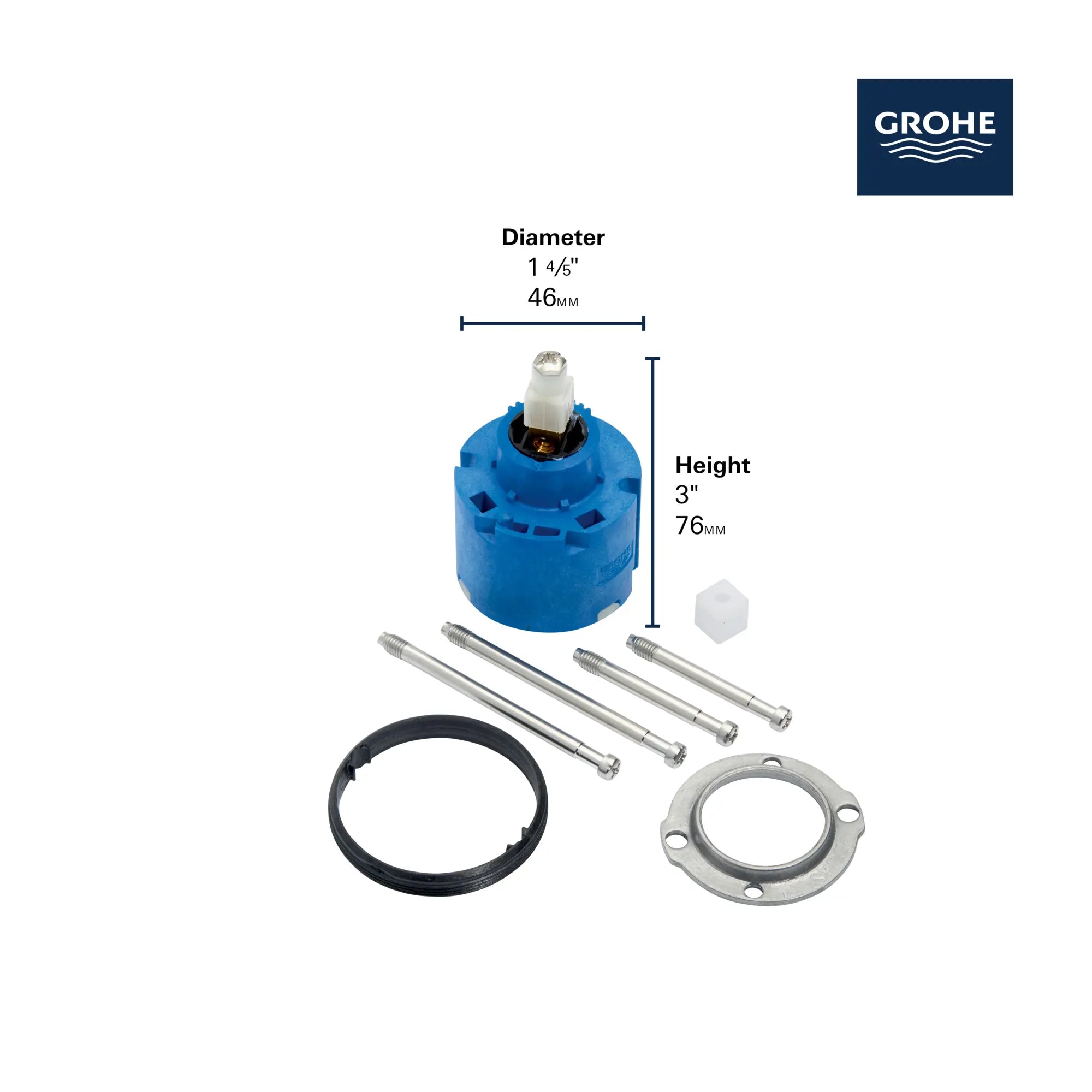 GROHE セラミックカートリッジ　46048000 GROHE（グローエ） 46048000 パーツ シングルレバー用セラミック