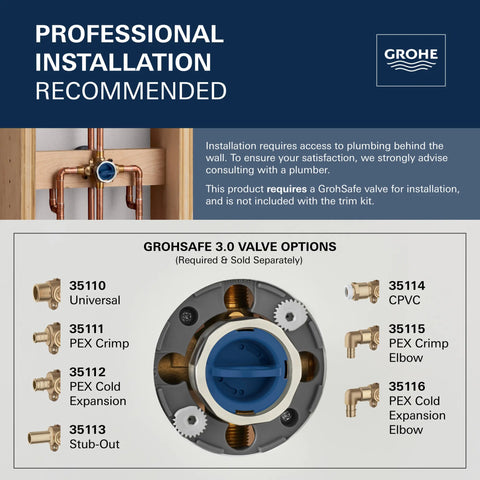 Dual Function 2-Handle Thermostatic Valve Trim - Brushed Cool Sunrise